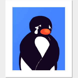 sad noot penguin meme / pingu Posters and Art